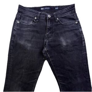 BKE Jake Jeans Mens 30x32 Black Straight Stretch Dark Wash Denim Preppy